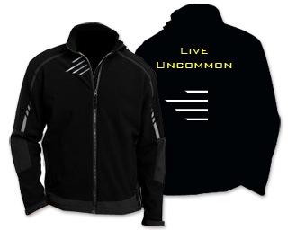 Mens Black Full-Zip Jacket