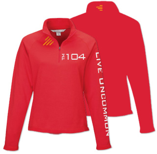 Live Uncommon Ladies Heavyweight Half-Zip Pullover