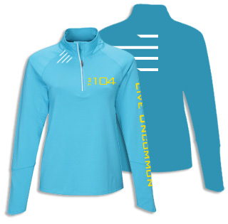 Live Uncommon Ladies Lightweight Half-Zip Pullover